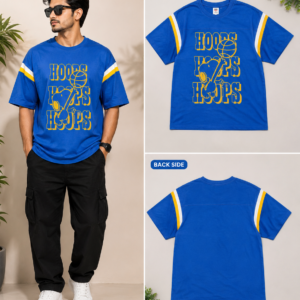 Budget Kapda Blue Round Neck T-Shirt