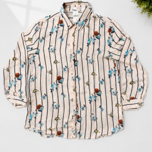 Women's Elara Floral Stripe Shirt