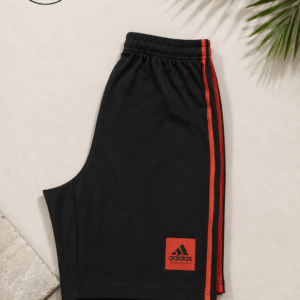 Men’s Black & Red Sports Shorts