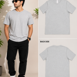 Budget Kapda Grey Round Neck T-Shirt